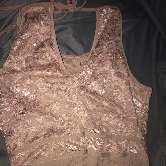 Pink bridesmaid maxi dress - Picture 2 of 3